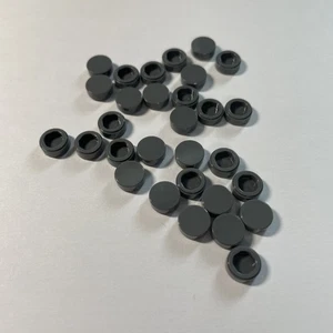 30x Lego Tile Round azulejo azulejo placa de pasarela redonda 98138 1x1 Dark Bluish Gray - Imagen 1 de 1