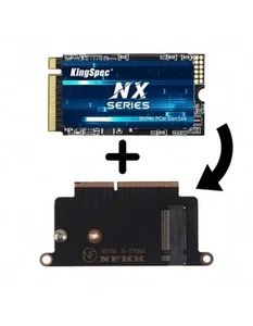 SSD compatibile per MacBook KingSpec 256 GB (2016/2017) (con adattatore) - Photo 1/1