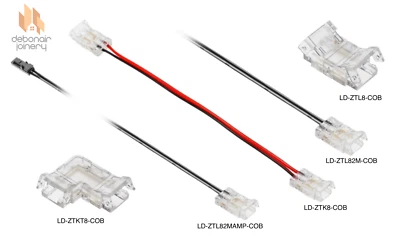 GTV Led COB Strip Tape Connectors 8mm Tape
