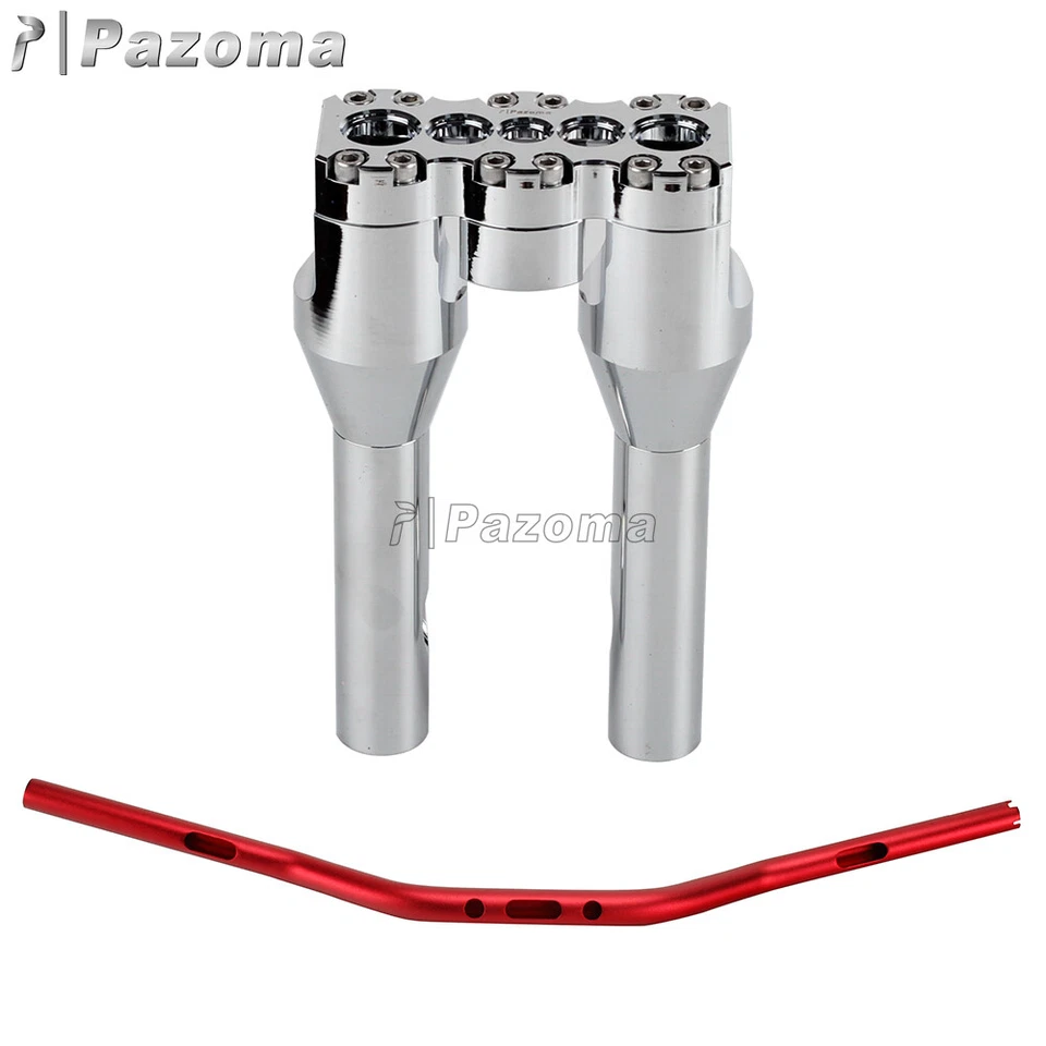 1-1/4" Club Style Handlebar 8+1" Riser Straight Handlebar For Harley FXRS XL883N — 第 1/4 张图片