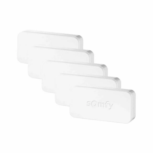 Somfy IntelliTAG Détecteur de Vibration pour Portes et Fenêtres - Blanc (Paquet de 5)