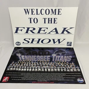 2000 Tennessee Titans Team Photo Welcome To The Freak Show NFL Football Kearse - Picture 1 of 8