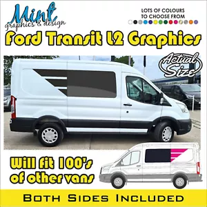 CALCOMANÍAS GRÁFICOS FORD TRANSIT MK8 L2 cámper compatible autocaravana 077 - Imagen 1 de 4