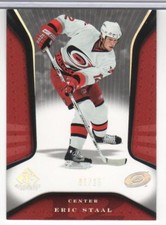 ERIC STAAL 2006-07 UD SP GAME USED # 17 RAINBOW PARALLEL 25 MADE HURRICANES MINT