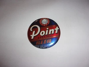 VINTAGE STEVENS POINT BREWERY POINT SPECIAL BEER PINBACK BUTTON, WISCONSIN - Picture 1 of 8