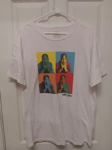 Poetic Justice Tupac Graphic Tee Pink Men's Large T-Shirt Unisex Short Sleeve L - Picture 1 of 5