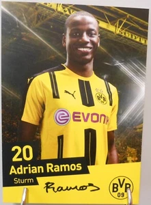 Borussia Dortmund Autogrammkarte Adrian Ramos Saison 2016/2017 Faksimile #FP65 - Bild 1 von 2