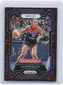 2024 Panini Prizm WNBA Monopoly Celeste Taylor RC Red Classic Icons Prizm Rookie - Picture 1 of 2