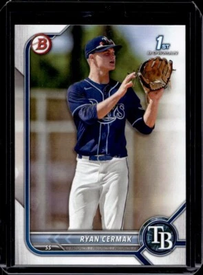 Ryan Cermak 2022 Bowman Draft Baseball - 1st #BD-81 - Tampa Bay Rays - Image 1 of 2