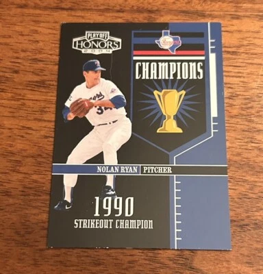 2004 Playoff Honors - Champions /1990 #C-8 Nolan Ryan Texas Rangers - Image 1 of 2