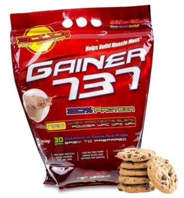 Weight Gainer Cookies 3kg - Mass Komplex Mit 30% Protein Und Glutamin - Megabol