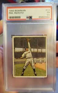 1950 Bowman Phil Rizzuto  # 11 Yankees PSA 1.5