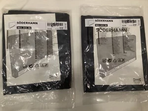 2X- Ikea SODERHAMN Cover Slipcover FOR ARMREST SAMSTA DARK GRAY *Genuine NEW - Picture 1 of 2