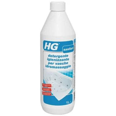 HG Detergente igienizzante anticalcare per pulizia vasche idromassaggio 1 lt
