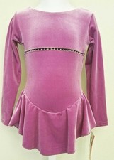 MOTIONWEAR SKATE DRESS 8149 ORCHID RHINESTONE TRIM CHILD SMALL