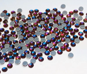 Hotfix Volcano Blue Flare SS16 Basic Stückzahl wählbar Aufbügeln Glitzer Profi - Picture 1 of 18