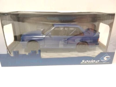 SOLIDO 1:18         DIE CAST METAL     AUTO BMW E30 M3 BLU    1990   S1801516 - Immagine 1 di 3