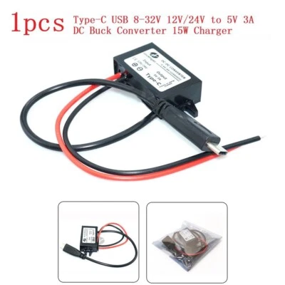 Zuverl?ssiger Typ C USB Smart Ladeger?t 12 V 24 V auf 5 V Konverter volle Stro - Bild 1 von 4