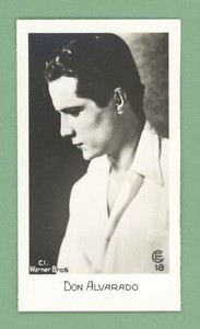 Movie Actor Don Alvarado 1932 Bridgewater Film Stars Series 1 #18 Photo Card
