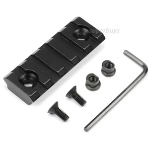 Sistema de montaje táctico de 5 ranuras Picatinny Weaver Rail Sección Aluminio - Imagen 1 de 4