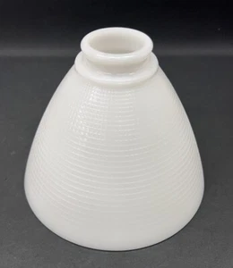 Vintage torchiere waffle milk glass light shade lamp shade 8” globe Replacement - Picture 1 of 6
