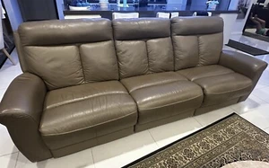 Modern Leather Lounge Suite - Excellent Condition - Picture 1 of 2