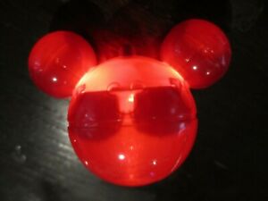 DISNEY PARKS EXCLUSIVE Christmas/Holiday Red Mickey Mouse Glow Cube LIGHT UP 