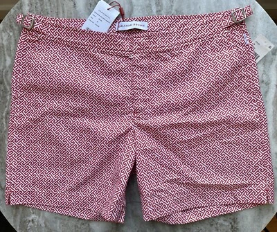 BAÑADOR ORLEBAR MARRÓN BULLDOG LAURITO 36 BOARD SHORTS ROSA ESTAMPADO GEOMÉTRICO Foto 1 de 4