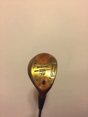 Vintage Wilson Staff AL353 #4 Persimmon Fairway Wood WRH Ladies Flex Steel Shaft - Image 1 of 4