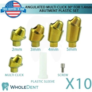 10x Angulated Multi Unit 30° 1.4mm Plastic Sets Including Fixation Screw - Picture 1 of 4