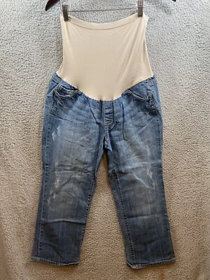 American Star Maternity Jeans Size Medium Capri Cropped - Image 1 of 3
