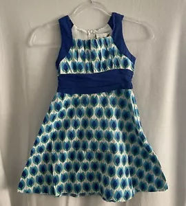 Vestido Ediciones Raras Niñas 8 Floral Sin Mangas Multicolor Lazo Espalda Algodón - Imagen 1 de 5