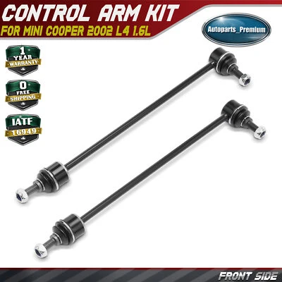 2件装前发球杆和乘客稳定杆链接适用于Mini Cooper 2002 L4 1.6L — 第 1/4 张图片