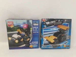 Block Tech Metro Squad Patrol Car & Mean Streets Street Racer Building Sets. New - Picture 1 of 2