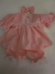 Bitty Baby doll clothes/16 inch/pink dress/bloomers/headband - Picture 1 of 1