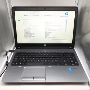 HP Probook 650 G1 15.6” Laptop | i7-4600M 2.90GHz | 8GB RAM | No SSD/OS | Boots - Picture 1 of 7