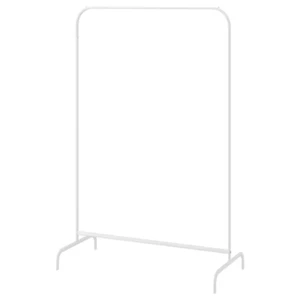 IKEA MULIG Clothes Adjustable Garment Rack Space-Saving Rack White, 99x152 cm - Picture 1 of 6