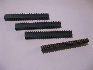 Qty 4 SAMTEC SSM-125-L-DH SMT Connector Header 25x2 (50 pos) TIGER CLAW .1" -NOS - Bild 1 von 4