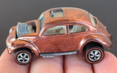 Винтажный Hot Wheels Redline 1968 МЕДНЫЙ заказной Volkswagen США - белый Int, SMOKIN! - Изображение 1 из 4