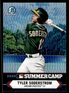 2021 BOWMAN CHROME TYLER SODERSTROM SC-4 MINT 2020 SUMMER CAMP OAKLAND ATHLETICS - Picture 1 of 2