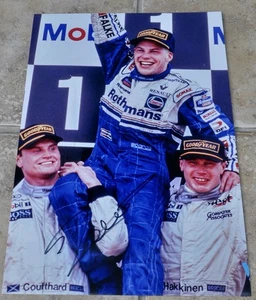 Jacques Villeneuve Signed 12” x 8” Colour Photo F1 Williams With COA - Picture 1 of 3