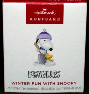Hallmark 2025 Winter Fun with Snoopy 28th - Peanuts® - MINIATURE - NIB - Picture 1 of 9