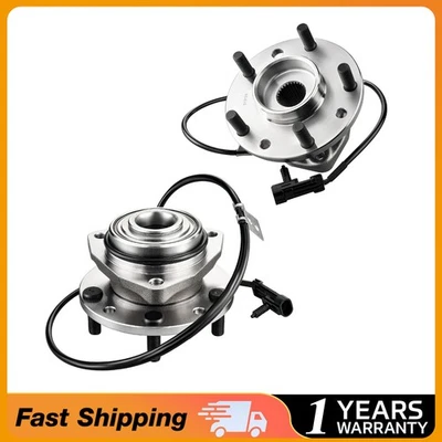 2x 4WD Front Wheel Hub & Bearing Assembly for 1997-2001 Oldsmobile Bravada 4.3L - Image 1 of 4