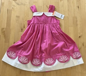 Neu mit Etikett Gymboree Baumwoll-Popeline rosa She’ll überbackenes Kleid Windelüberzug Outfit 2T - Bild 1 von 2