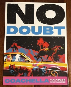 No Doubt UFFICIALE Coachella 2024 Poster Stampa concerto tour 18x24 Limited/330 - Foto 1 di 4