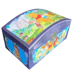 Disney Winnie The Pooh Wonderland Music Co Bobinada Baratija Joyero Espejo - Imagen 1 de 6