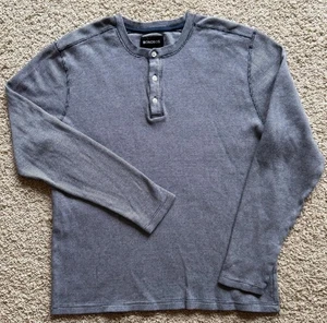 Men’s Bonobos Grey Long Sleeve Henley T Shirt Size L - Picture 1 of 5