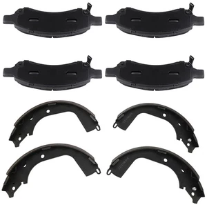 Premium Front and Rear Ceramic Brake Pad & Brake Shoes For Chevrolet GMC Canyon - Picture 1 of 12