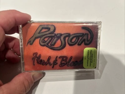 NEW Sealed POISON Flesh and Blood Cassette Tape FREE SHIPPING - Image 1 of 4