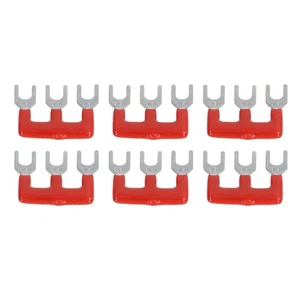 Hot 20Pcs Jumper Block Terminal Strips Terminal Strips 400V 15A 3Positions Red - Picture 1 of 24